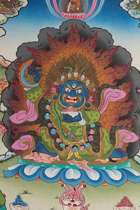 Mahakal Thangka | Tibetan Thangka Art of Protector Deity